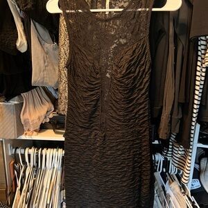 Easel Black Lace Midi Dress